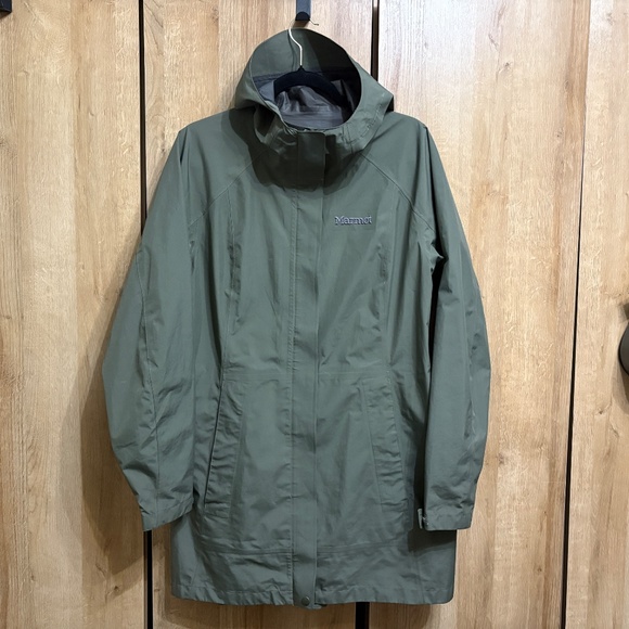 Marmot Green Rain Coat Jacket Essential Gore-Tex Women Size XL Waterproof $230 - Picture 4 of 16